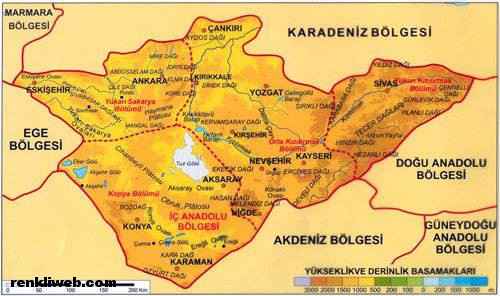 İç Anadolu bölgesinde hangi meyveler meşhurdur? İç Anadolu bölgesi