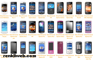 Sony Ericsson, Cep Telefonları, akıllı telefonlar