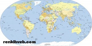 dünya, siyasi, harita